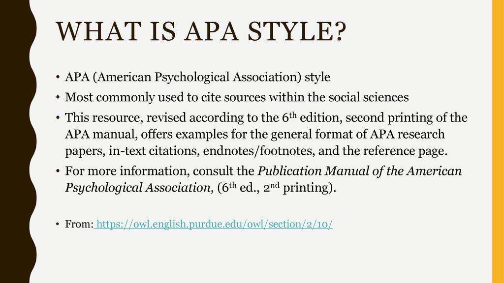 Take the Plunge! APA Writing and Citing ppt download