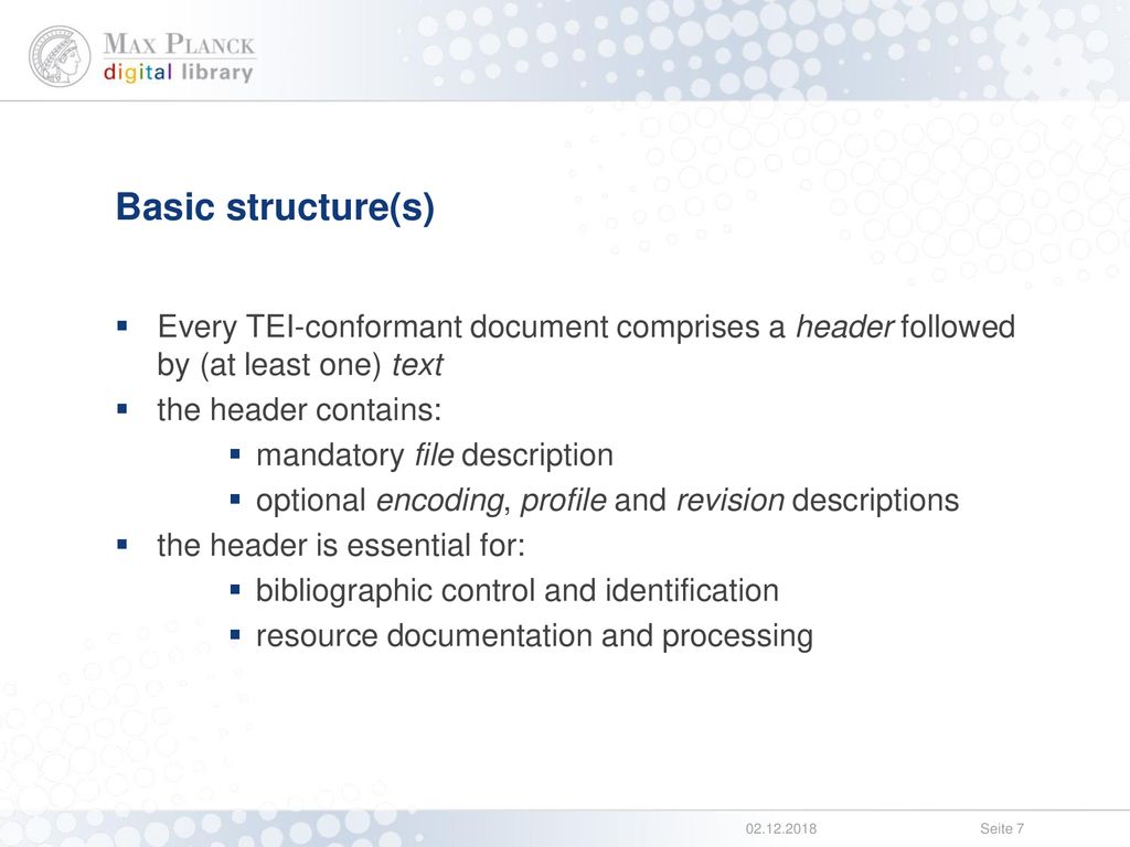3 Elements Available in All TEI Documents - The TEI Guidelines