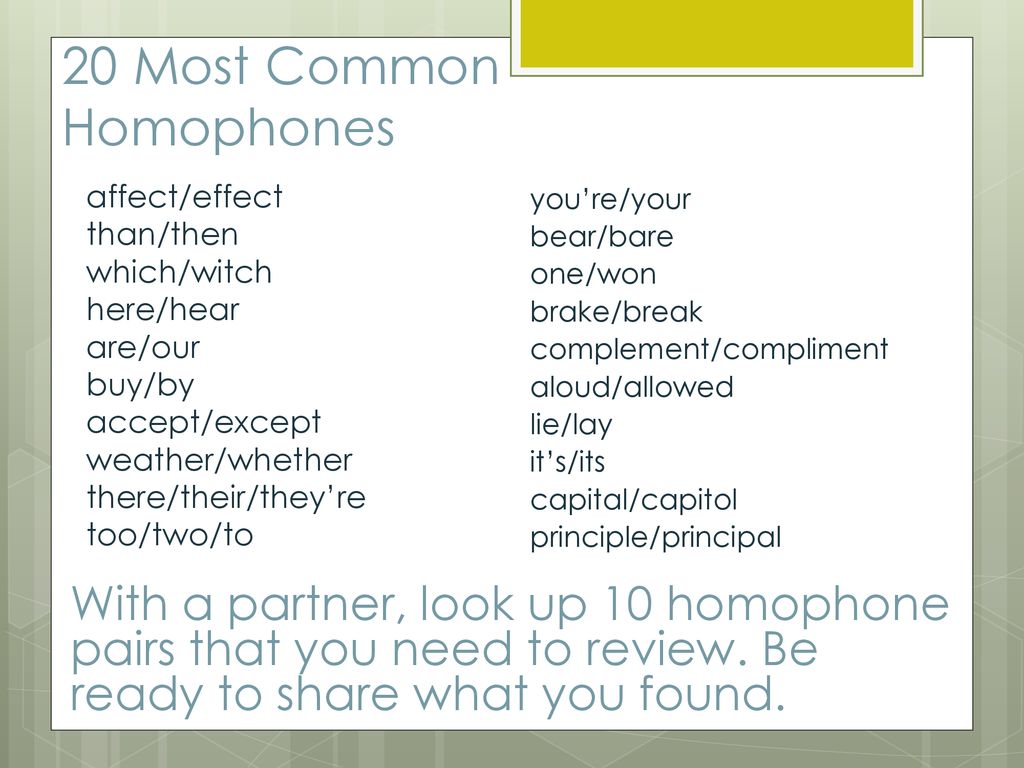 Homophones Homonyms Transition Words Ppt Download