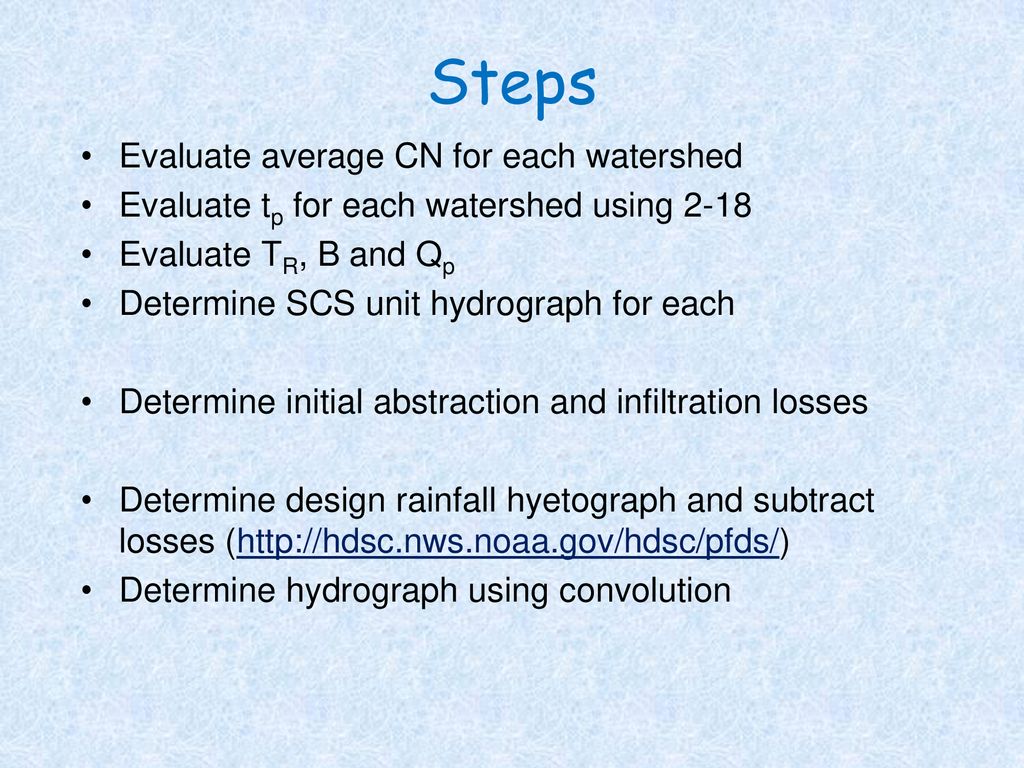 Applications of Unit Hydrographs - ppt download