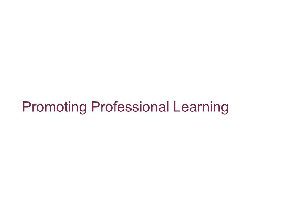 Promoting Professional Learning