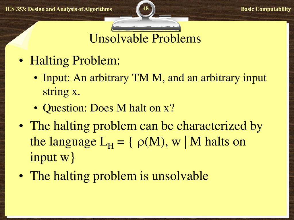 ICS 353: Design and Analysis of Algorithms - ppt download