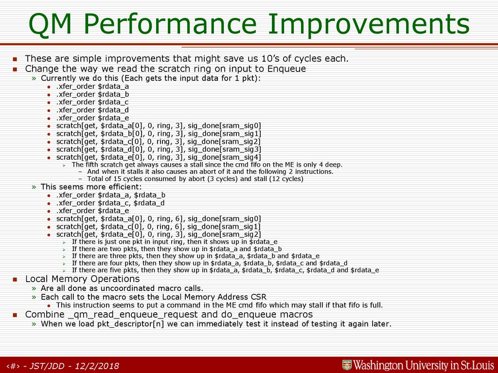 Qm performance analysis ppt download