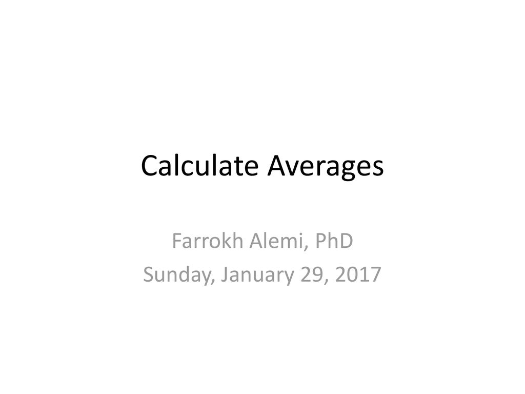 Farrokh alemi phd sunday january 29 ppt download