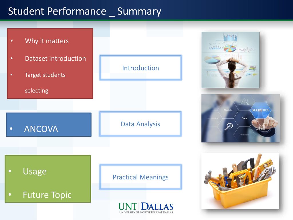 What makes a difference research on student gpa using ancova ppt