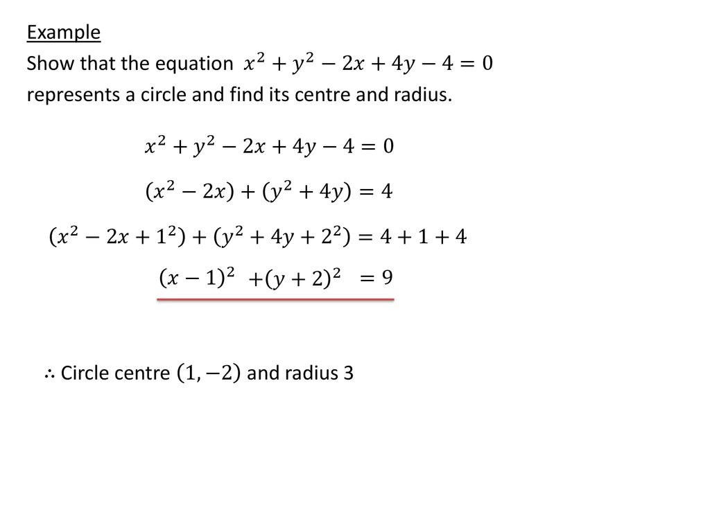 Circle Centre A B Radius R Ppt Download