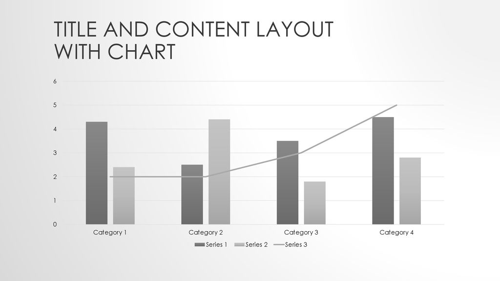 Title and Content Layout with Chart