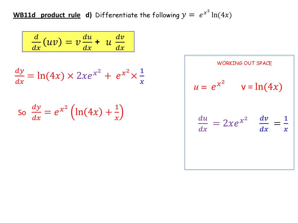 Derivatives Ex Ln X Ppt Download