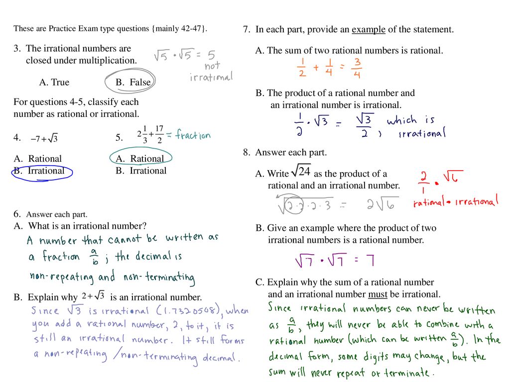 Set Includes Rational Numbers And Irrational Numbers Ppt Download