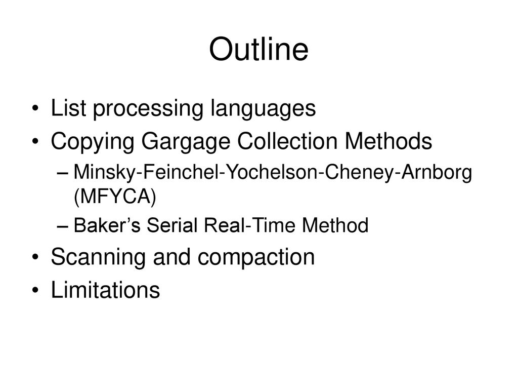 List Processing in Real Time on a Serial Computer - ppt download