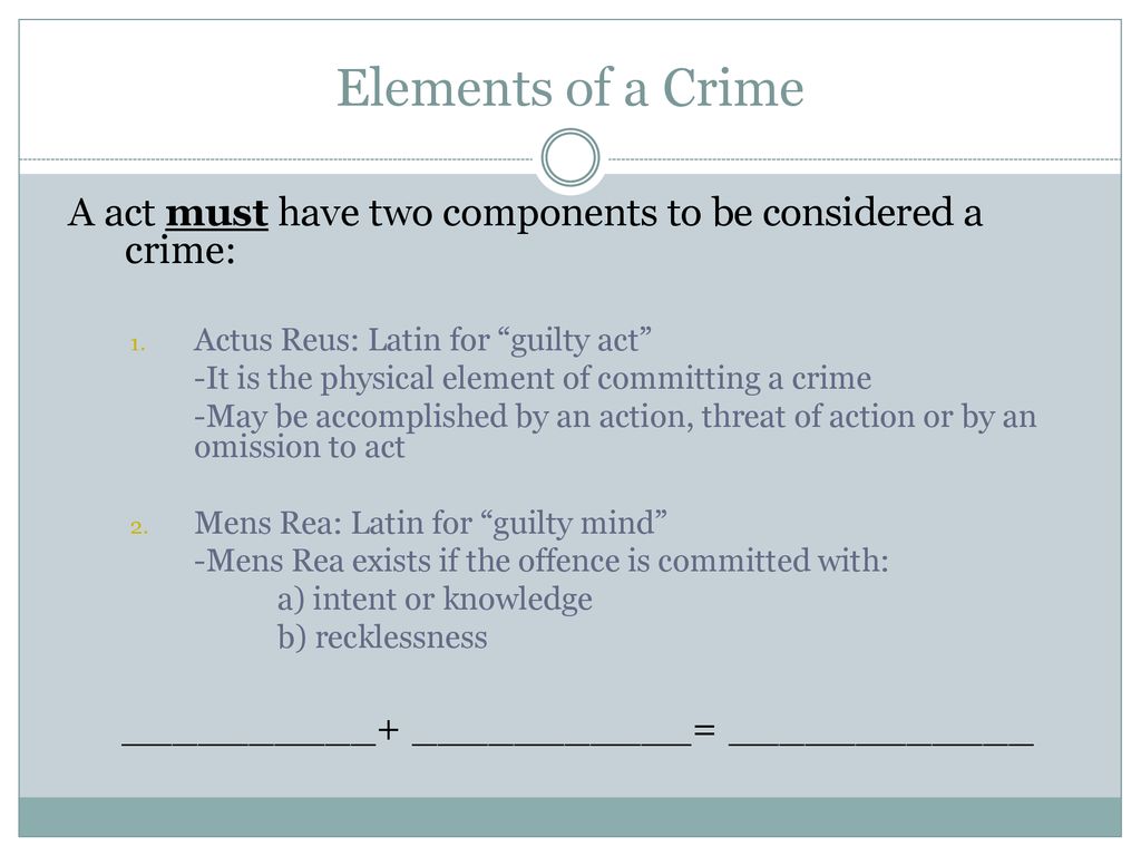 Criminal Law Ppt Download