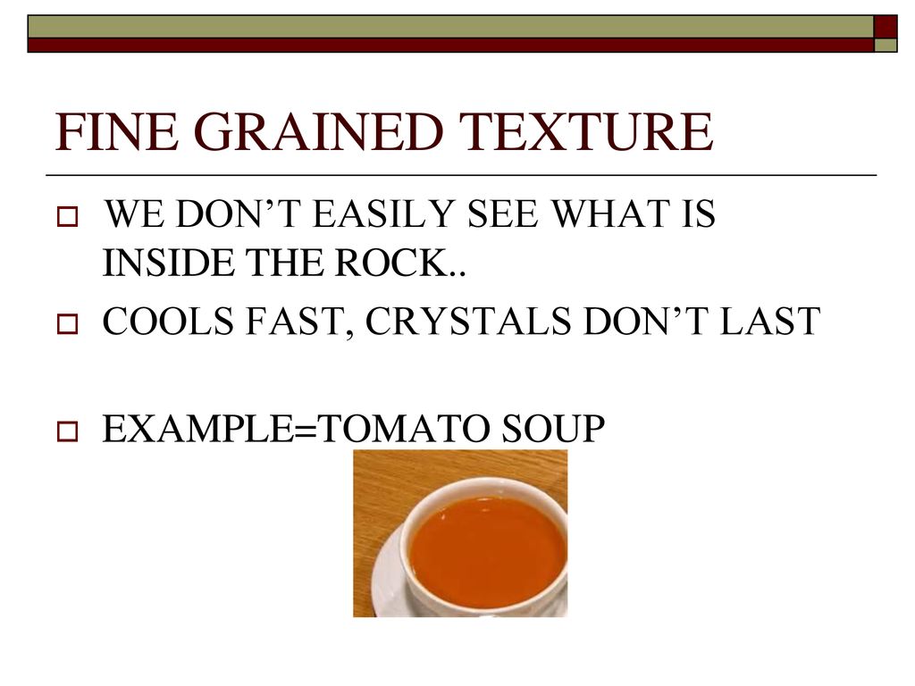 Texture of rock the size shape and positions of the pieces inside a