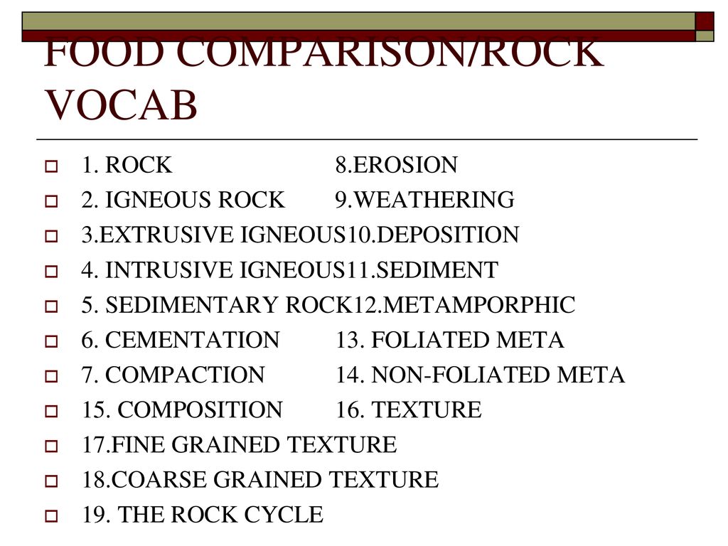 Texture of rock the size shape and positions of the pieces inside a