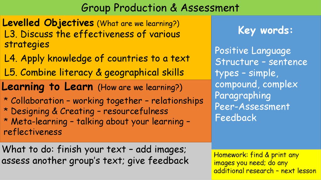 Levelled Objectives (What are we learning?) - ppt download