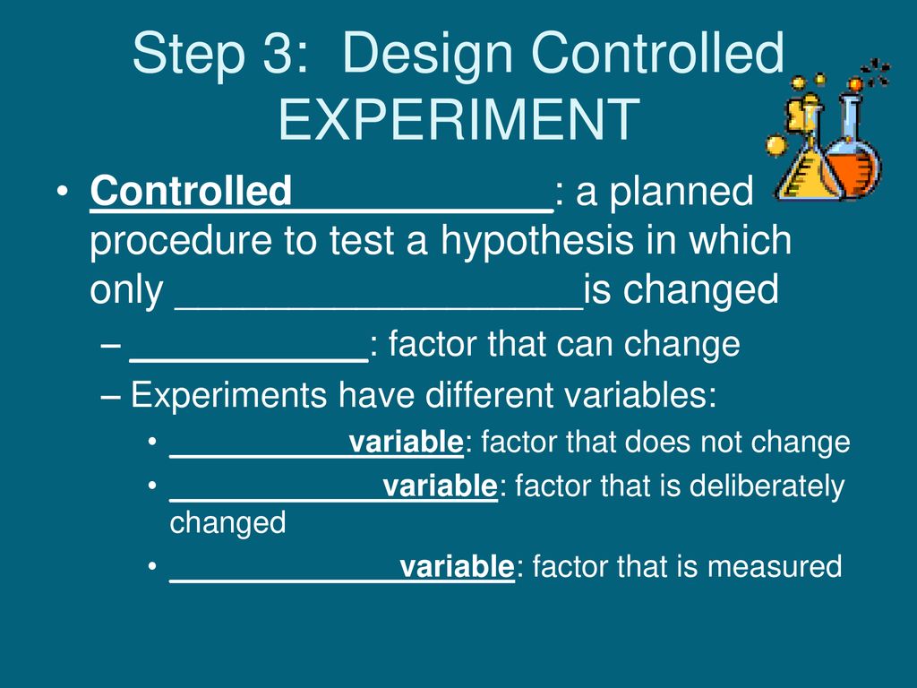 design controlled experiment