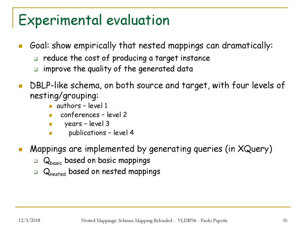 Nested Mappings Schema Mapping Reloaded ppt download