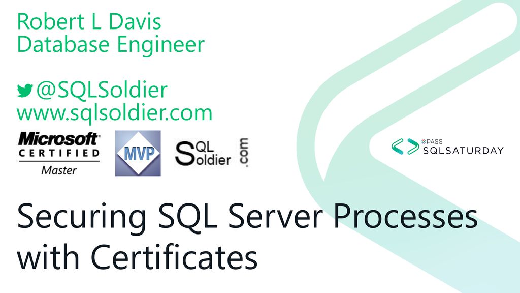 Securing sql server processes with certificates ppt download
