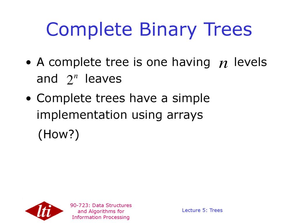 Data Structures and Algorithms for Information Processing - ppt download
