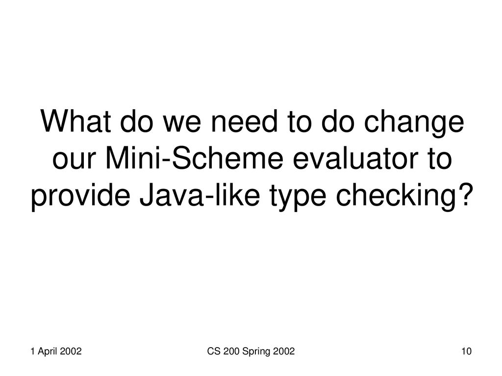 Lecture 28: Types of Types - ppt download