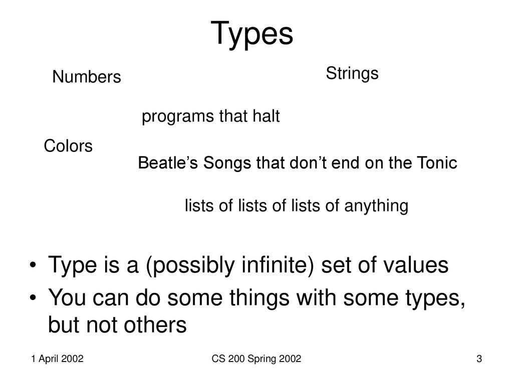 Lecture 28: Types of Types - ppt download