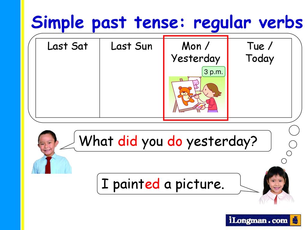 Primary Longman Elect 3b Chapter 4 Simple Past Tense 1 Ppt Download