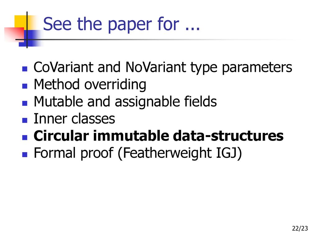 Object and Reference Immutability using Java Generics - ppt download