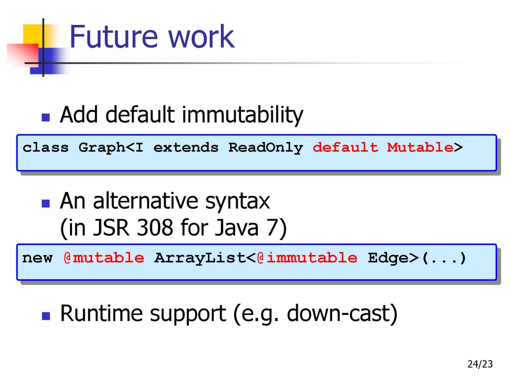Object and Reference Immutability using Java Generics - ppt download