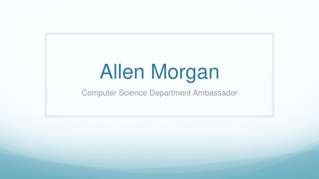 Computer Science Department Ambassador
