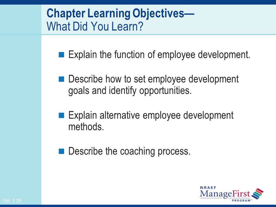Chapter Learning Objectives— What Did You Learn