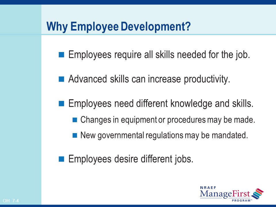 Why Employee Development