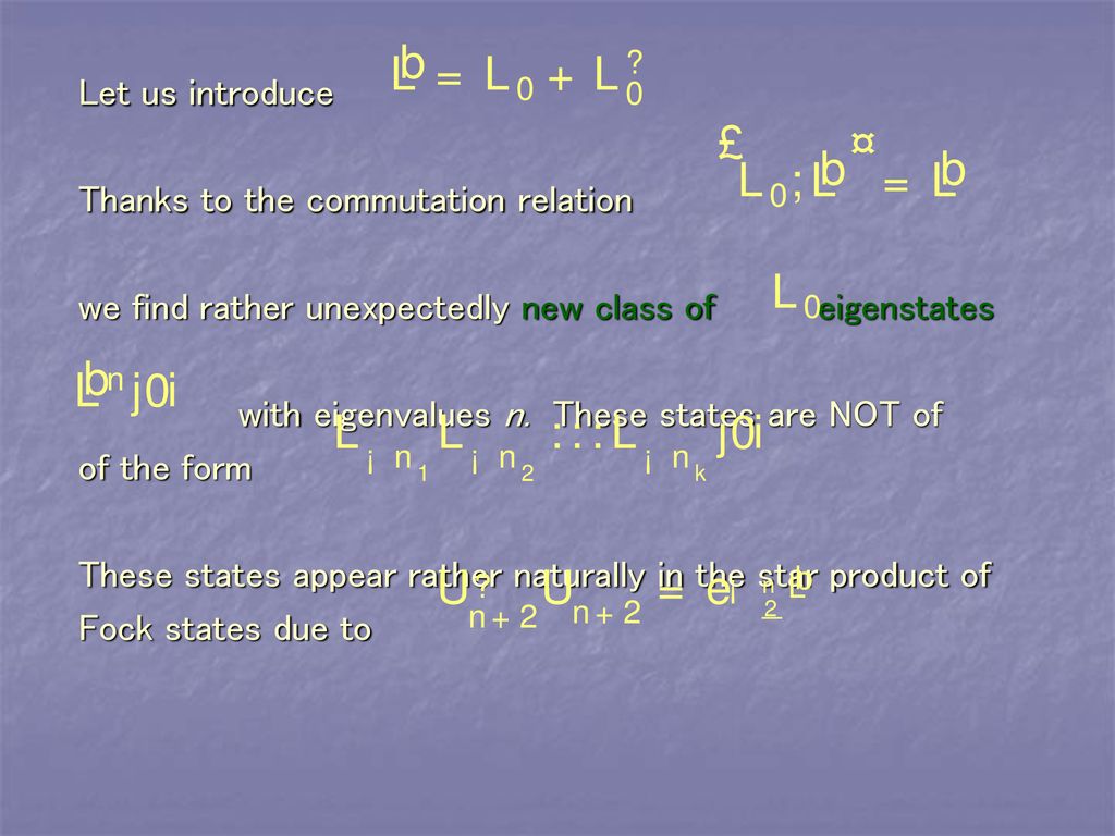 Analytic Solutions In Open String Field Theory Ppt Download