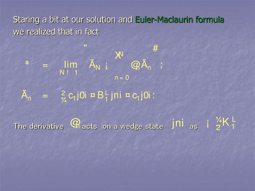 Analytic Solutions In Open String Field Theory Ppt Download