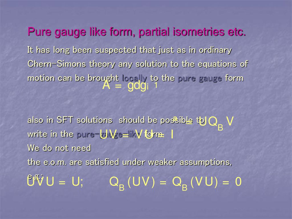 Analytic Solutions In Open String Field Theory Ppt Download