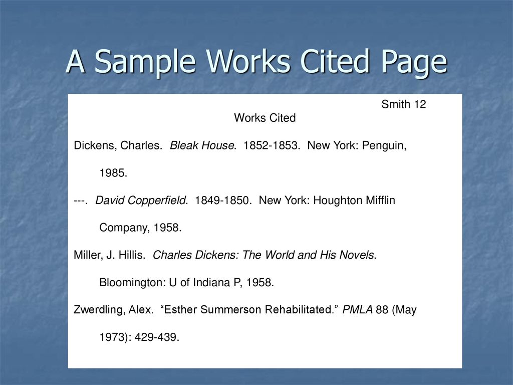 Page layout parenthetical citations and works cited page ppt download