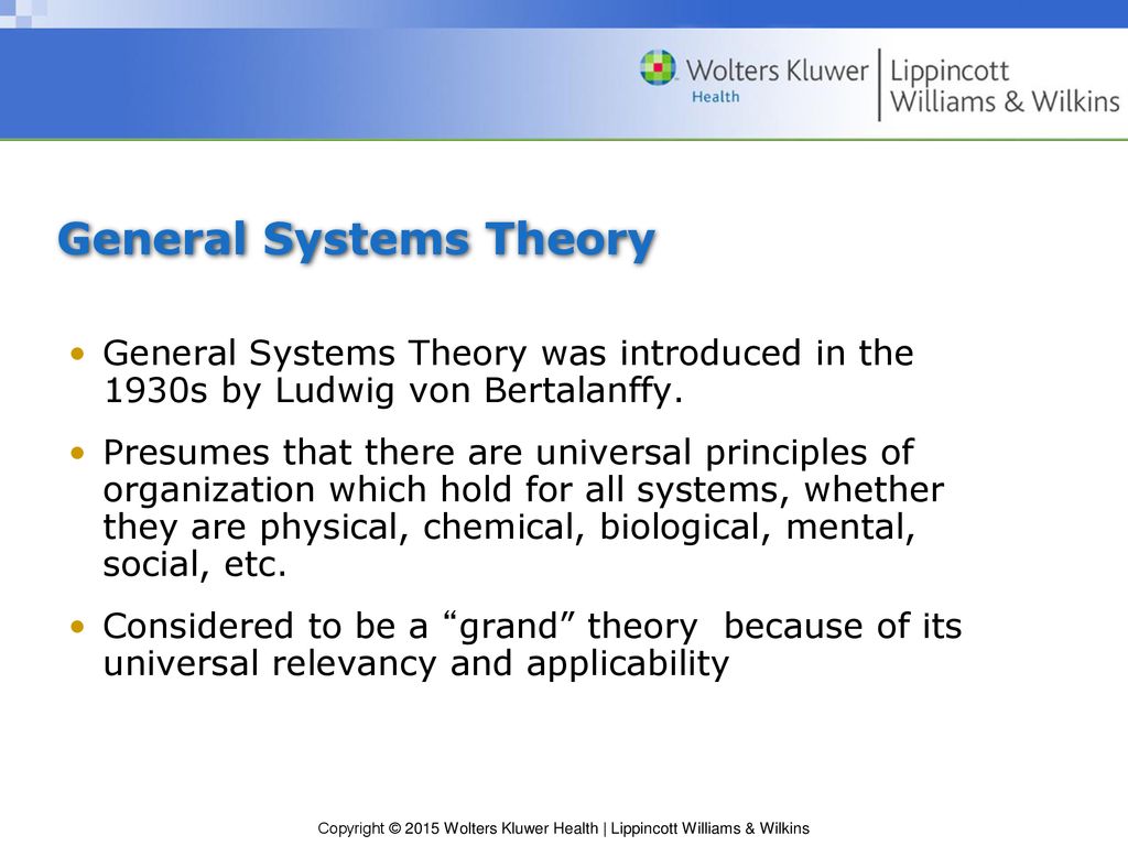 General Systems Theory In Nursing