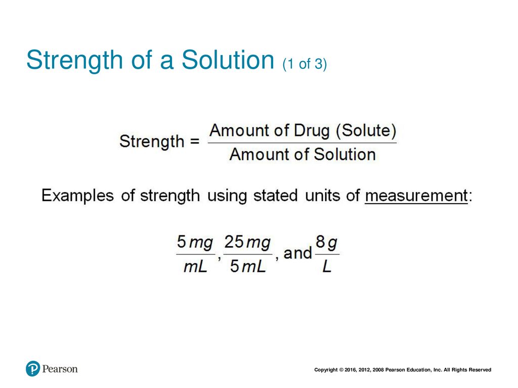 Strength of a Solution (1 of 3)