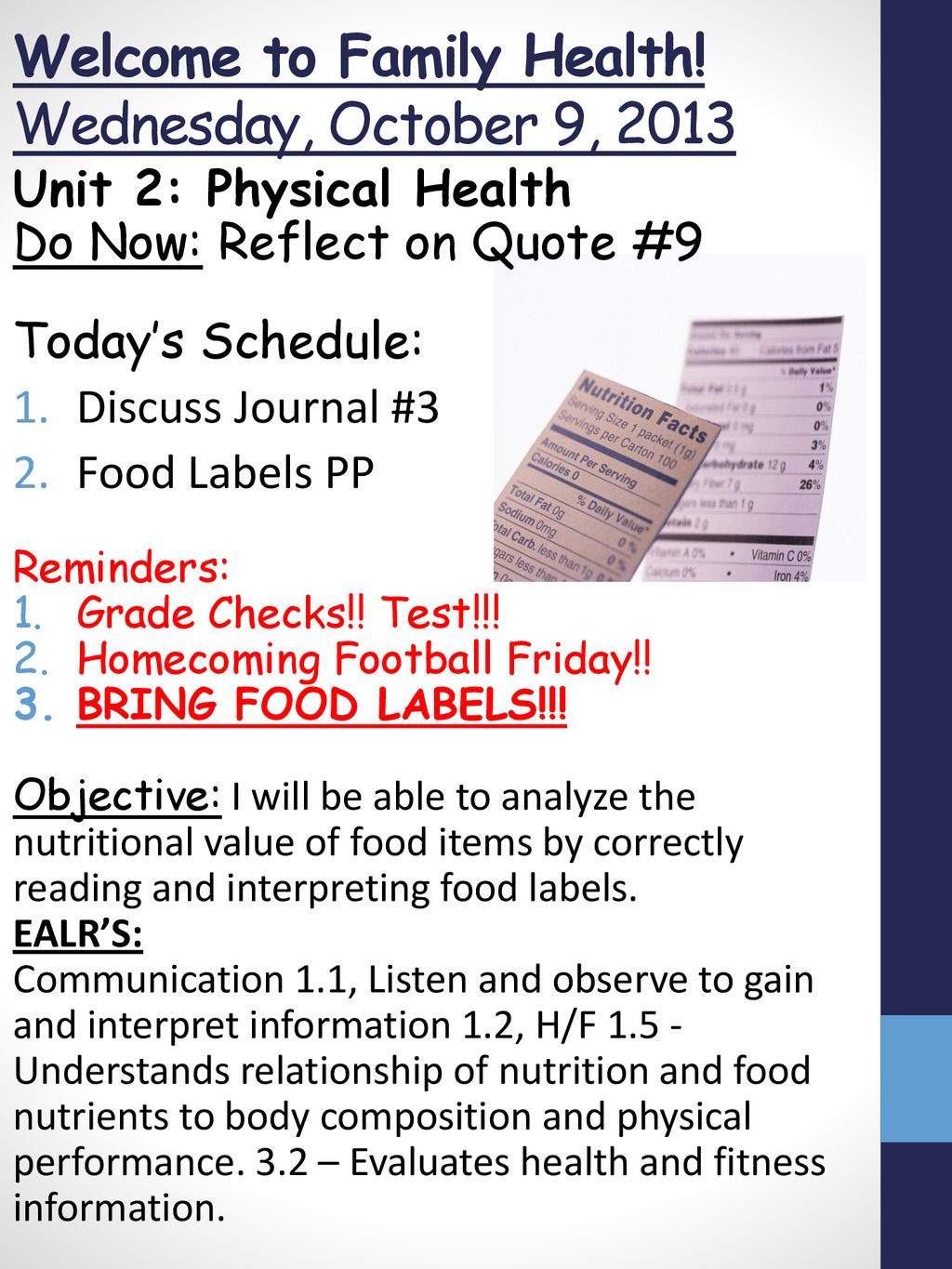 Welcome To Family Health Tuesday October 1 Ppt Download Welcome To Family Health Tuesday October 1 Ppt Download