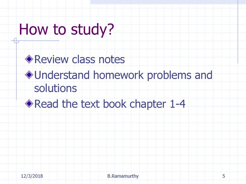 How to study Review class notes