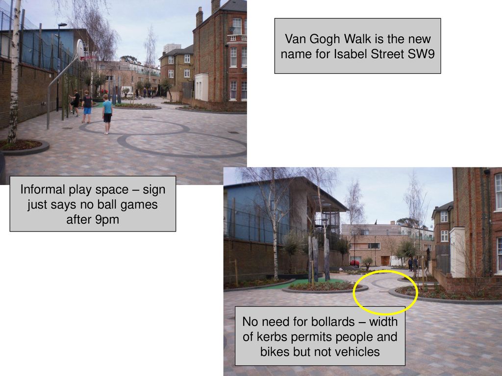 Van Gogh Walk is the new name for Isabel Street SW9