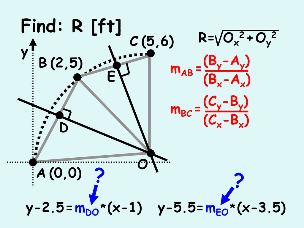 Find R Ft Y Ft C 5 6 B 2 5 A 0 0 X Ft Ppt Download