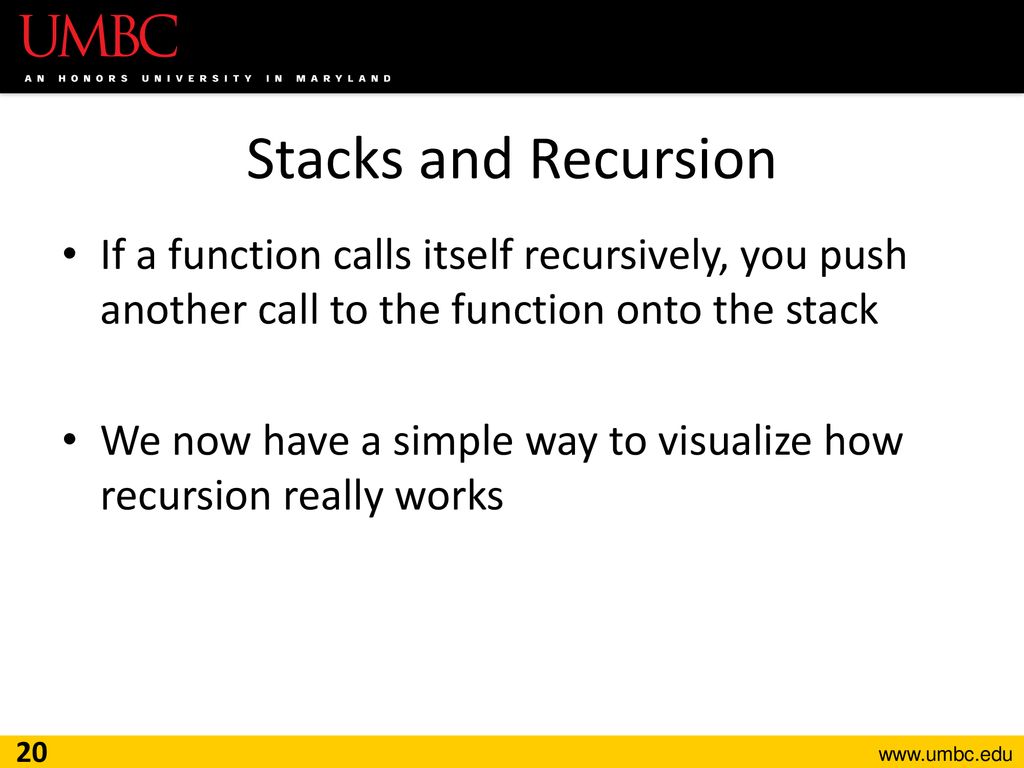 CMSC201 Computer Science I for Majors Lecture 19 – Recursion - ppt download