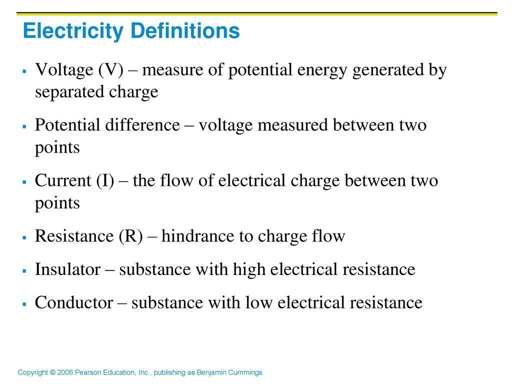 Electricity Definitions
