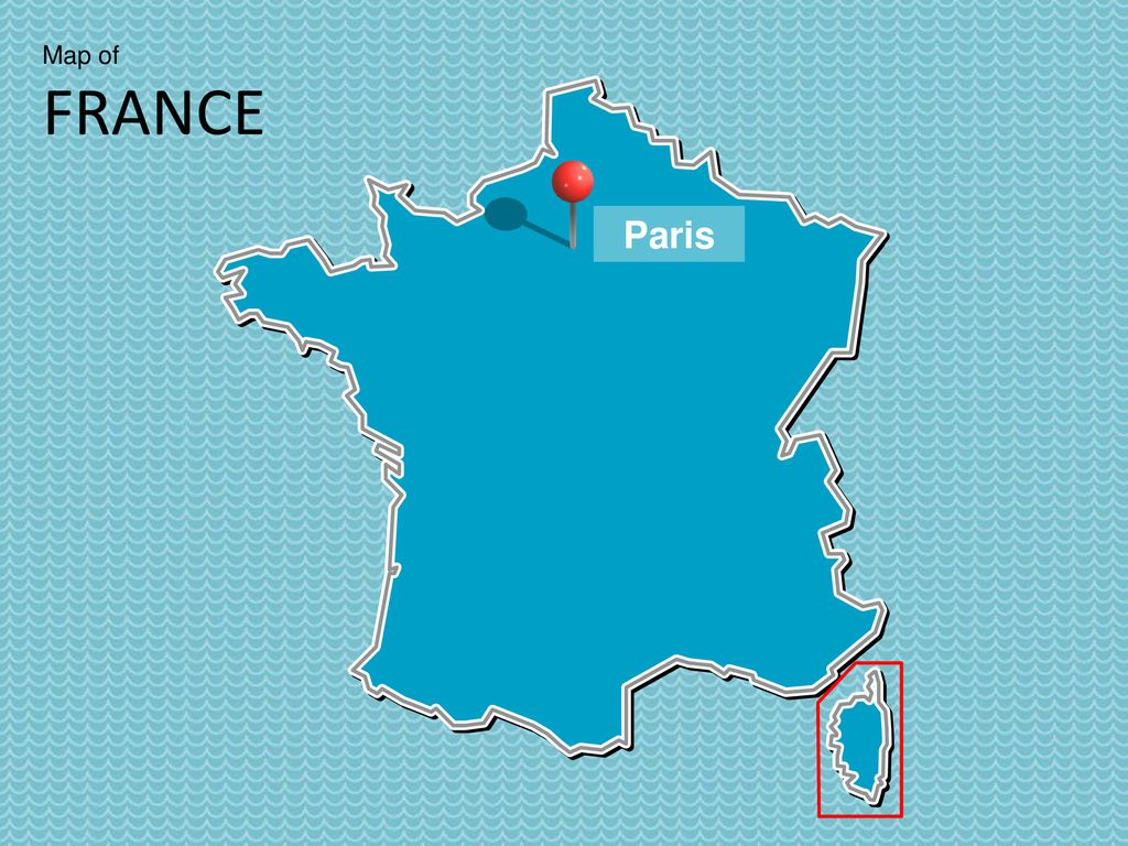 Map of FRANCE Paris