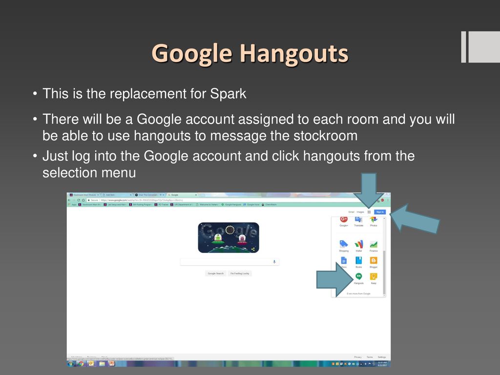 Google Hangouts This is the replacement for Spark