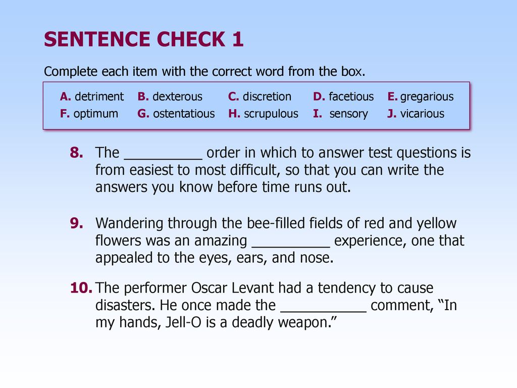 Complete each second sentence using. Sentence Checker. Sentence Checker logo.