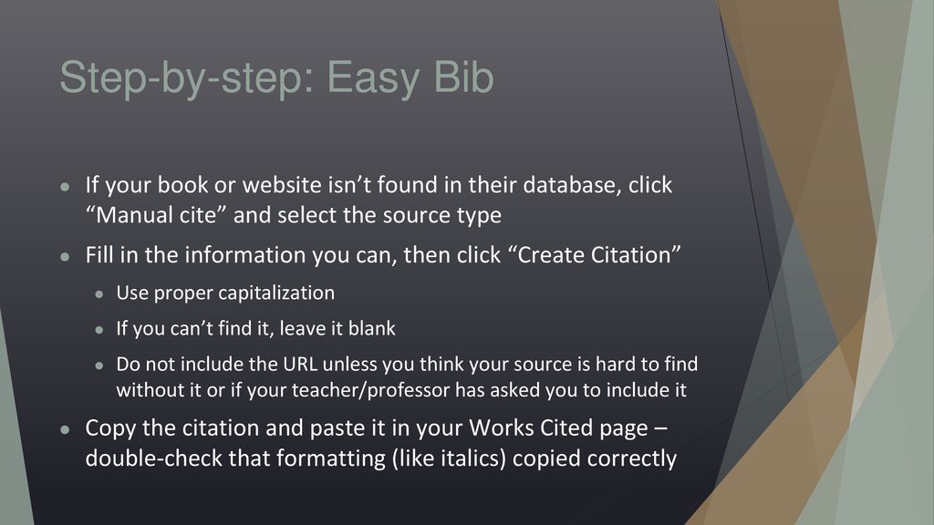 HOW DO I CITE MY SOURCES?. - ppt download