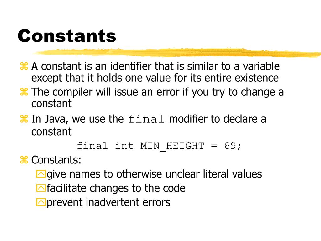 Objects and Primitive Data - ppt download