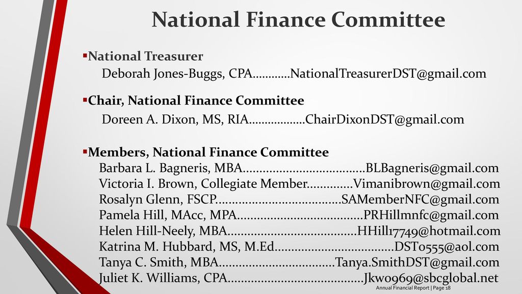 National Finance Committee