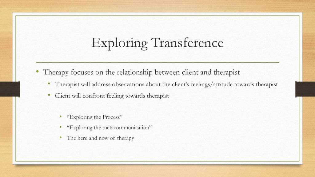 Transference And Countertransference Ppt Download
