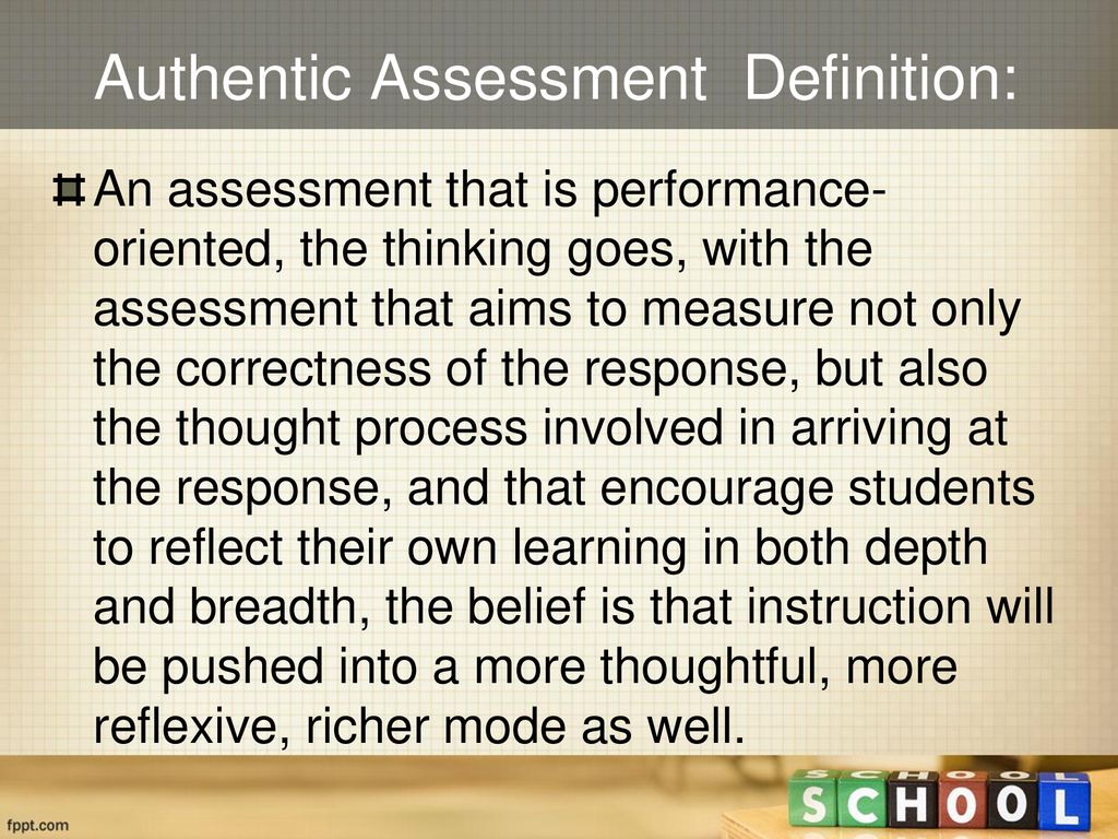 Traditional Vs Authentic Assessment Ppt Download